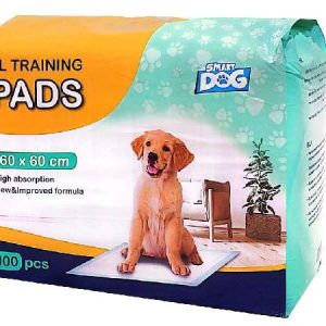 סמארט דוג פדים לכלב 60 60 Smart Dog פדים איכותיים 60×60 ס״מ עם 5 שכבות, ספיגה מהירה, מניעת ריחות והחלקה – הפתרון המושלם לאילוף וניקיון הבית.