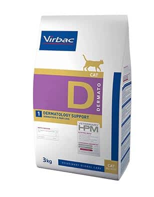 מזון יבש רפואי לחתולים, לתמיכה בבריאות העור והפרווה, עם חלבון איכותי וחומצות שומן חיוניות.