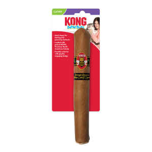 חתול משחק עם צעצוע סיגר קטיפה עם רעש פנימי מבית קונג