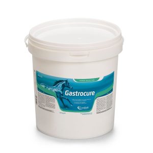 דלי 2.6 ק"ג Gastrocure – תוסף מזון מסיס לשמירה על רירית הקיבה של סוסים, עם חציר, סיבים טבעיים וויטמין E.