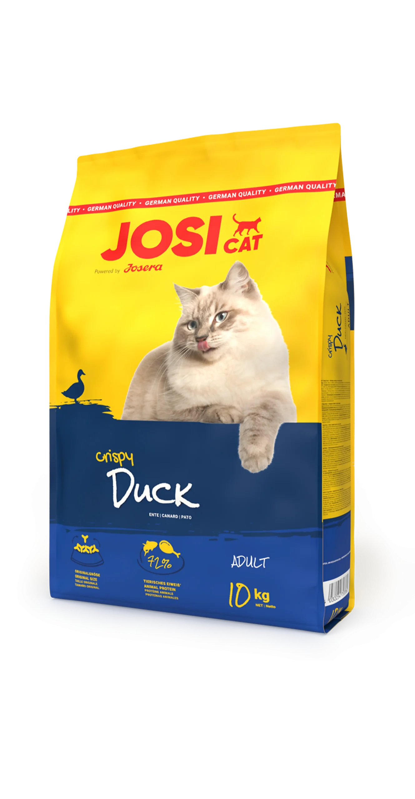 שק מזון יבש לחתולים JosiCat – בטעם ברווז – 18 ק"ג