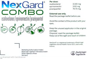 נקסגארד קומבו לחתול – NexGard Combo Spot‑On for Cats 