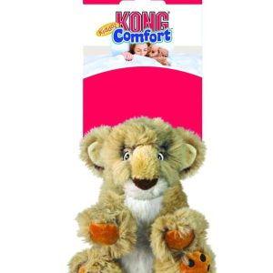 קונג קידוס אריה גדול – בובת בד רכה עם צפצפה פנימית לכלבים בינוניים וגדולים