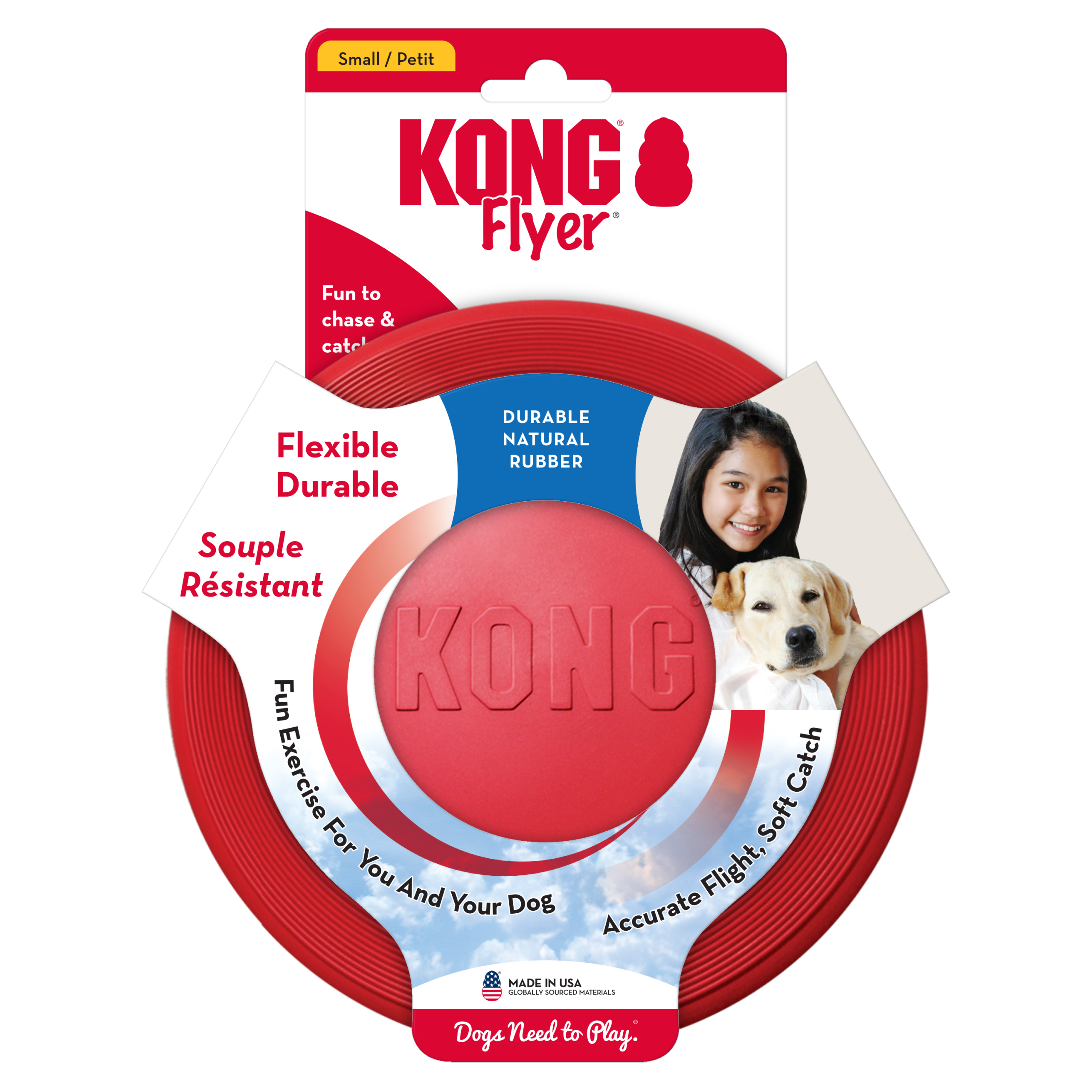 צלחת מעופפת מגומי של חברת קונג