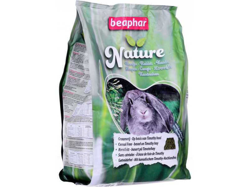 שק 3 ק"ג של ביהפר נאצור – כופתיות מזון מלא לעור בריא, שיניים חזקות ועיכול תקין בארנבות.