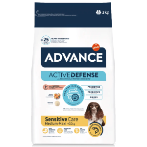 אדוונס כלב M/L סנסיטיב, סלמון % 18 ואורז, לכלבים בעלי רגישות בעור