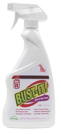 בקבוק ריסוס מנטרל ריחות שתן Dog It 710 מל – פורמולה אנזימטית בטוחה לשטיחים, רהיטים ורצפות.