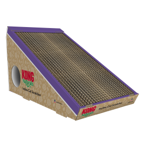 משטח גירוד משופע מקרטון טבעי לחתולים, כולל קטנים