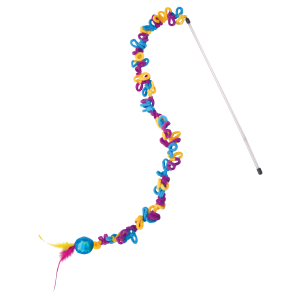 חכה אינטראקטיבית לחתולים עם לולאות צבעוניות מבית KONG