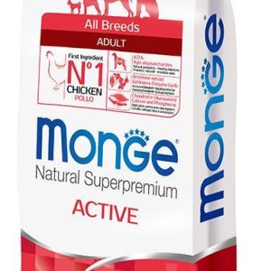 מונג' כלב בוגר אקטיב עוף 12 ק״ג Monge