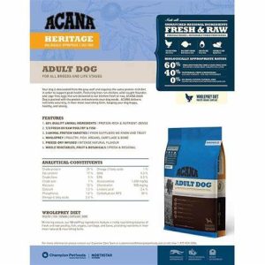 אקאנה Recipe הריטג’ כלב בוגר Acana