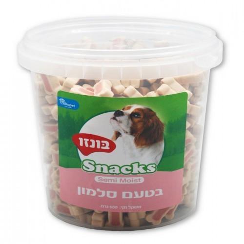 בונזו Semi Moist חטיף בטעם סלמון 500 ג Bonzo