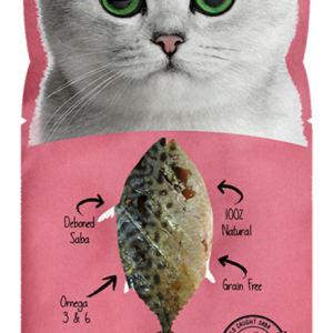 חטיף פילה מקרל טבעי ואיכותי לחתולים, ערכים תזונתיים מאוזנים, גריל עדין – גמול בריא וטעים לגורים ובוגרים.