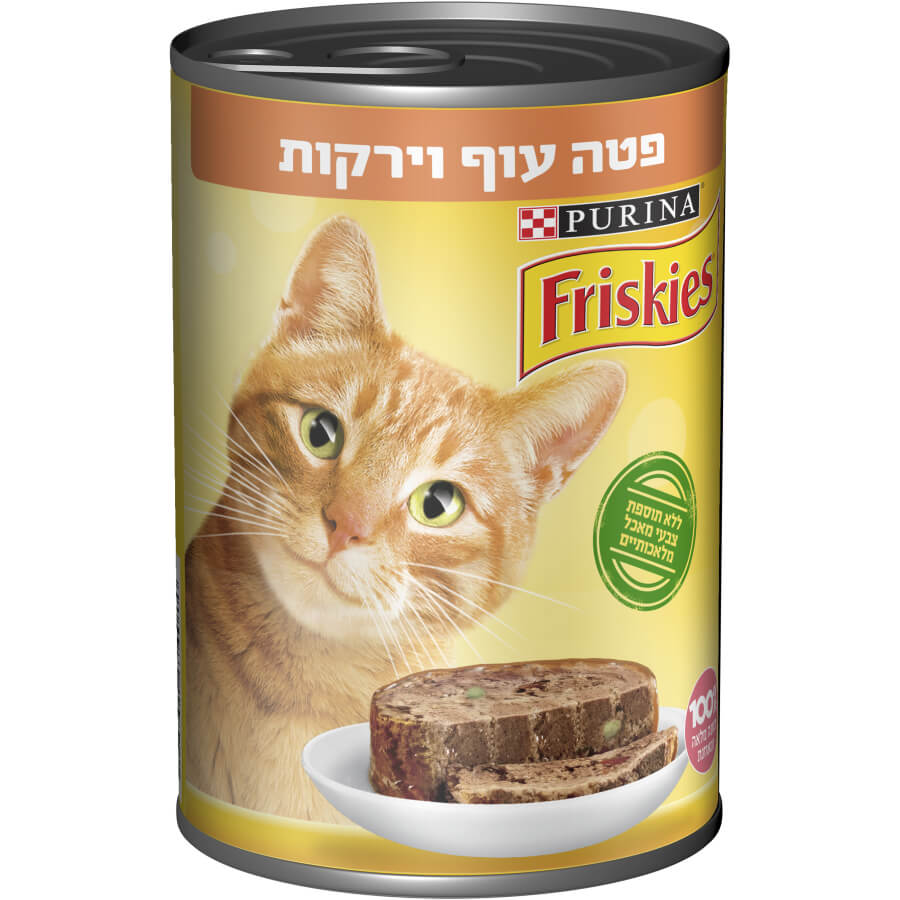 מרקם קטיפתי וטעים של עוף וירקות, מזון רטוב לחתולים עם תזונה מאוזנת ונוחות אכילה יוצאת דופן.