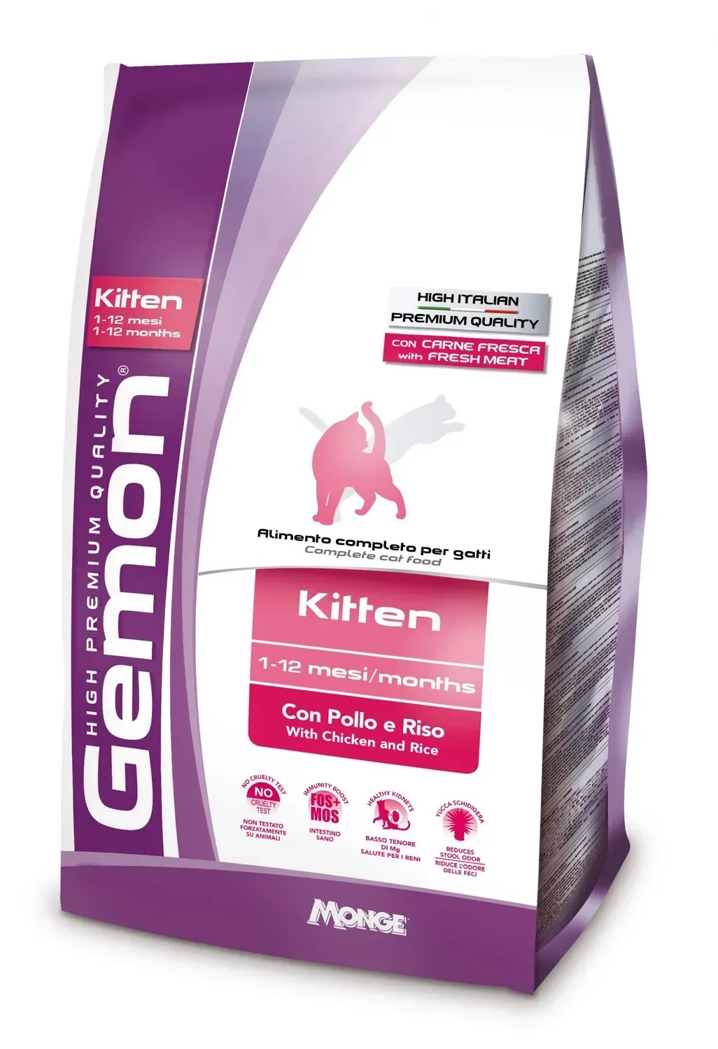 מזון יבש ייעודי לגורי חתולים מגיל חודש ועד 12 חודשים, שפותח במיוחד לתמיכה בצמיחה תקינה והתפתחות מערכת החיסון והעיכול. מבוסס על עוף ואורז