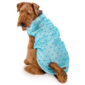 מעיל לבבות תכלת לכלב 11 Rebus