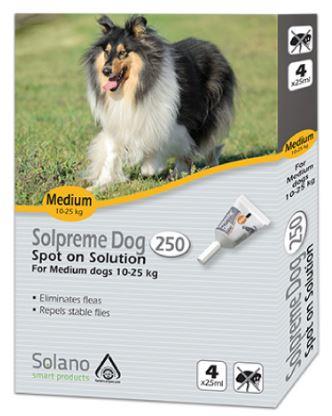 טיפול חיצוני חודשי באמפולות דינו‑טפורן נגד פרעושים וקרציות, מותאם לכלב 10–20 ק״ג – קל, בטוח ואפקטיבי.