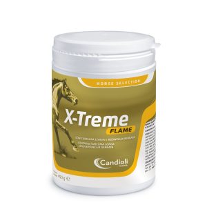אריזת תוסף מזון לשרירי סוסים ספורטאים עם בטא‑אלנין, ליזין ונוגדי חמצון, X‑Treme פליים 450 ג׳.