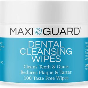 מקסי גוארד מגבונים לניקוי השיניים 100 יח׳ Maxi Guard