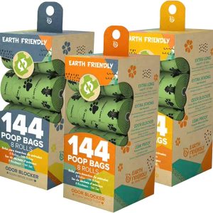 גליל שקיות צרכים Eco‑friendly Pops Bags, כולל 144 שקיות מתכלות בייג׳, לעמידות ושימוש יומיומי.