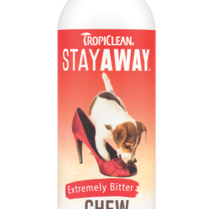 תרסיס TropiClean Stay Away – מרתיע נשיכה וליקוק, 236 מ"ל, לכלבים וחתולים מעל גיל 12 שבועות.