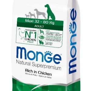 cc3043b8a3542c066661 מונג' כלב בוגר מגזע גדול/ענק עוף ואורז 12 ק״ג Monge