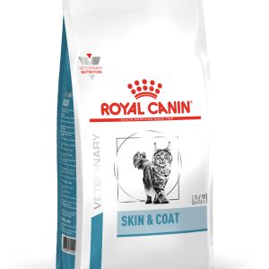 רויאל קנין סקין&קאט חתול Royal Canin מזון יבש רפואי לחתולים עם עור רגיש, עשיר ב-EPA ו-DHA, לתמיכה בעור בריא ופרווה מבריקה.