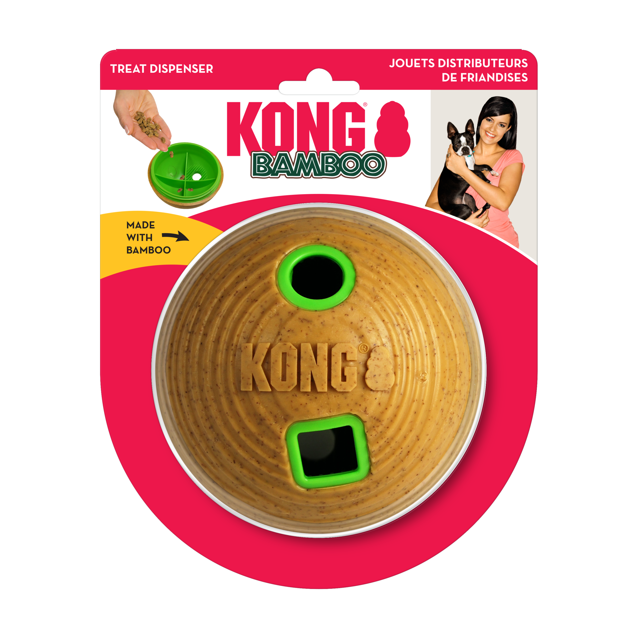 משחק חטיפים מבמבוק מיוצר מחומר טבעי וידידותי לסביבה, שמעניק לכלבך חוויית משחק בריאה ובטוחה.