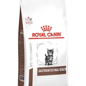 רויאל קנין גסטרו אינטסטינל גור חתול Royal Canin מזון רפואי לגורי חתולים עם רגישות עיכולית, מסייע בשיפור תפקוד מערכת העיכול ותומך בגדילה בריאה.