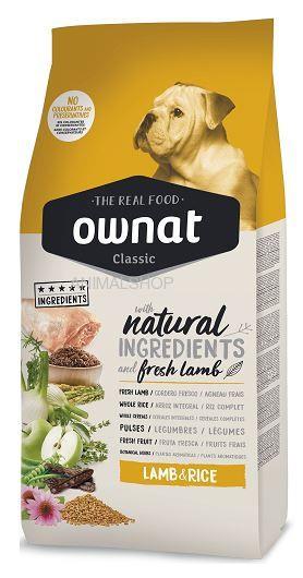 אוונט קלאסיק כבש אורז לכלב 12 ק"ג Ownat