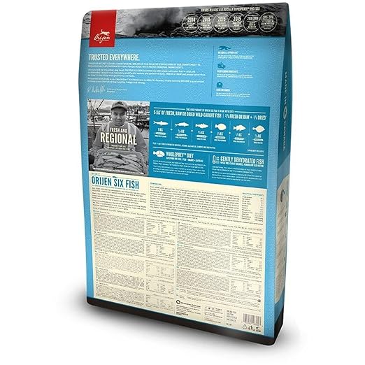 אוריגן סיקס פיש לכלב 6 קג גב אריזה אוריגן סיקס פיש לכלב 6 קג גב אריזה