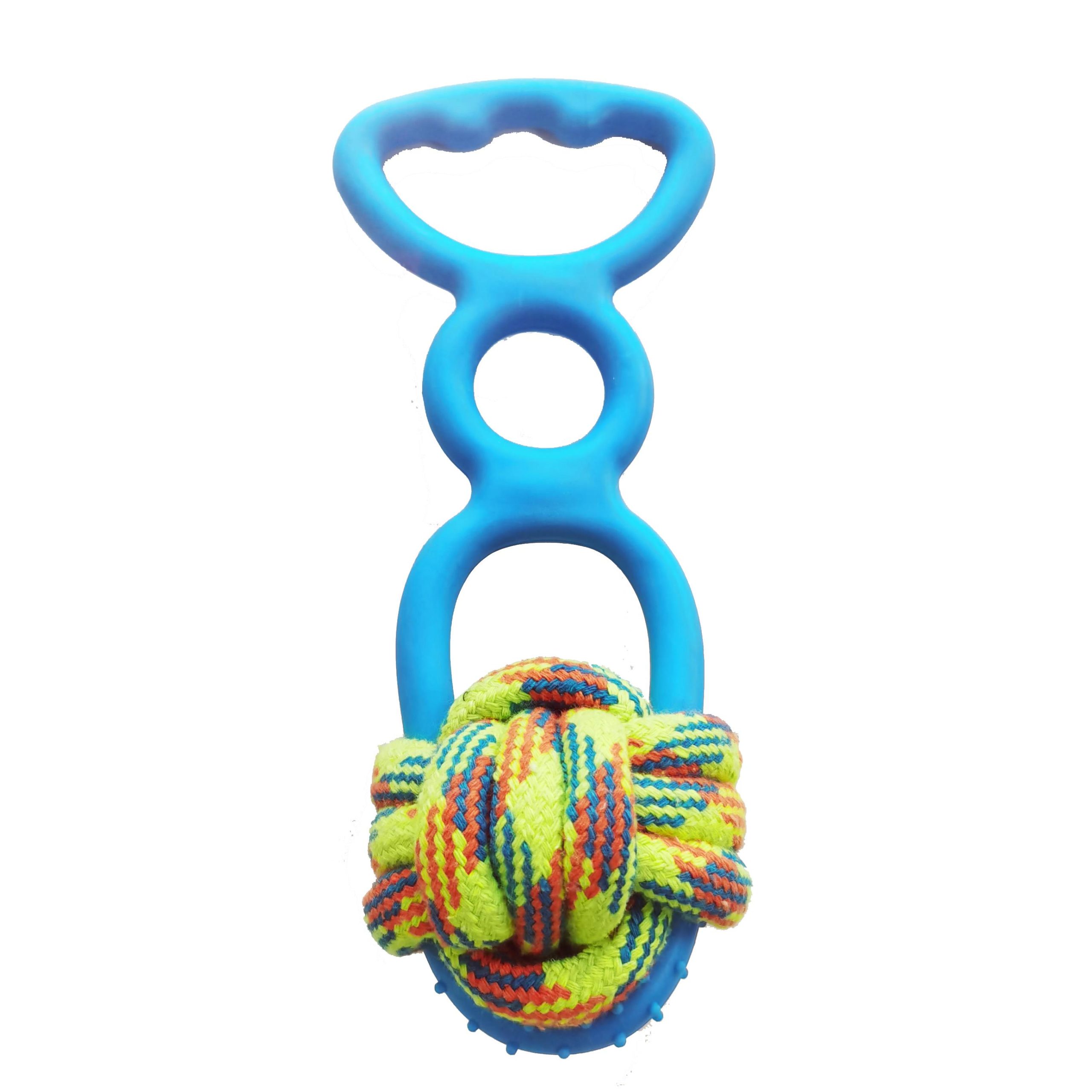 חבל דנטלי כדור חבל עם ידית גומי