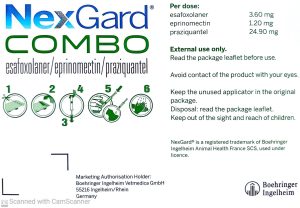 נקסגארד קומבו לחתול – NexGard Combo Spot‑On for Cats 