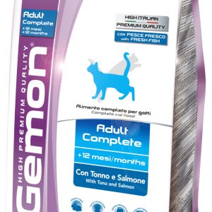 שק מזון יבש בטעם טונה וסלמון לחתולים לאחר סירוס