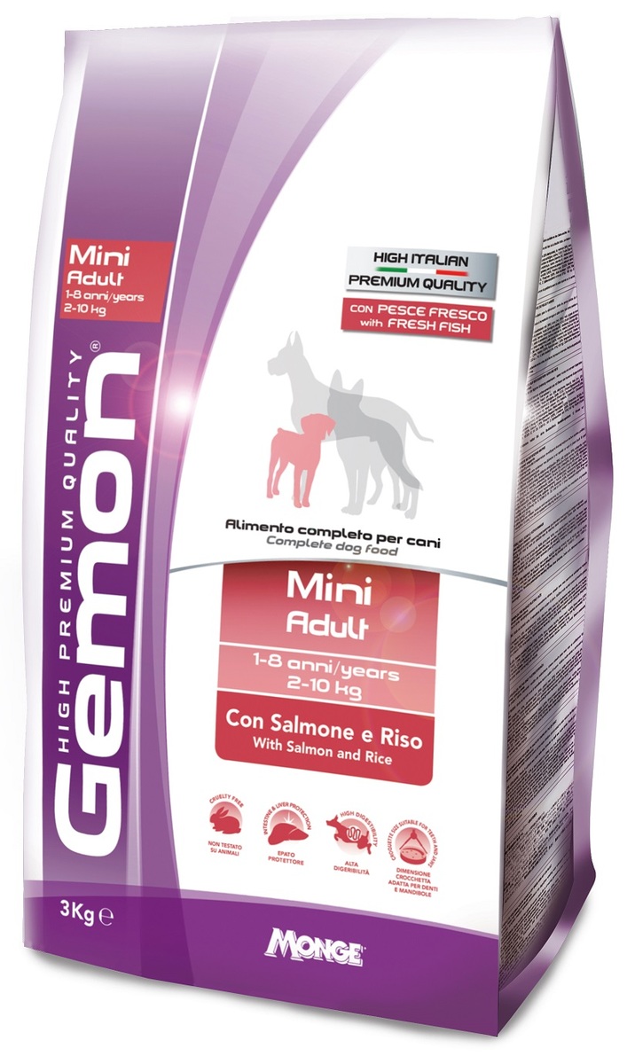 שק מזון יבש לכלבים קטנים בטעם סלמון ואורז