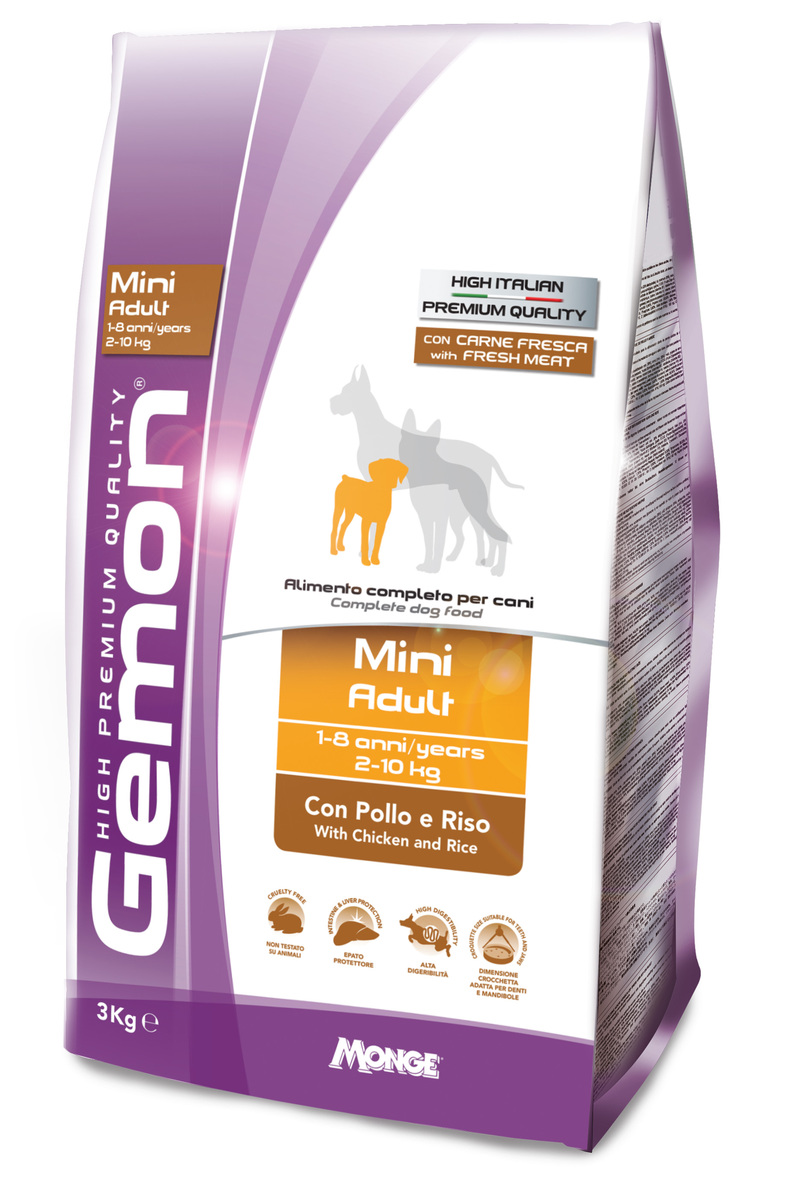 שק מזון יבש לכלבים קטנים בטעם עוף, 3 ק"ג