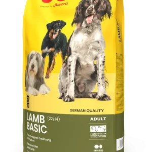 שק מזון יבש לכלבים בוגרים JosiDog Lamb Basic – 15 ק"ג