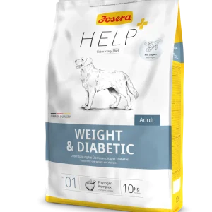 שק מזון רפואי יבש לכלבים – Josera Diabetic Veterinary, סימון תמיכה באיזון סוכר על גבי האריזה