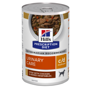נזיד רפואי רטוב לכלבים לתמיכה בדרכי השתן, פורמולה c/d עם עוף וירקות