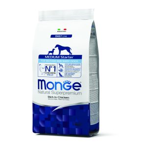 שק מזון יבש לגורי כלבים וכלבות הרות, מועשר בעוף וברכיבים תומכי התפתחות.