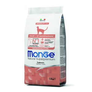 שק מזון יבש לחתולים בוגרים בטעם סלמון