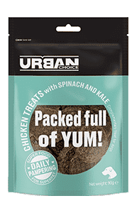 אורבן צויס חטיף עוף-עם-תרד-וקייל 90 גרם