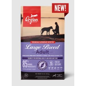 לכלב בוגר גדול 11.4 קג אוריג'ן כלב גדול זקוק לתזונה שונה אוריג'ן מיצרים במיוחד בשבילו