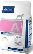 וירבק כלב בוגר 12 קג A היפואלרגני מזון רפואי היפואלרגני לכלבים, לתמיכה בעיכול ובריאות כללית, עם חלבון איכותי ותוספים פונקציונליים.