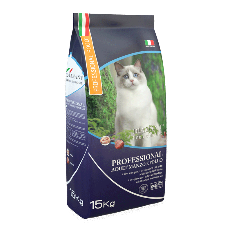 דיאמנט פרופשונל חתול עוף ובקר 15 קג דיאמנט פרופשונל חתול עוף ובקר 15 קג