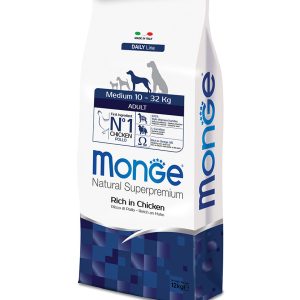 מונג כלב אדולט M עוף 12 קג Monge מונג כלב אדולט M עוף 12 קג Monge