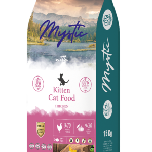 מזון יבש איכותי לגורי חתולים עם עוף טרי, ירקות ופירות, פרוביוטיקה וויטמינים לתמיכה בבריאות ובטעם עשיר.