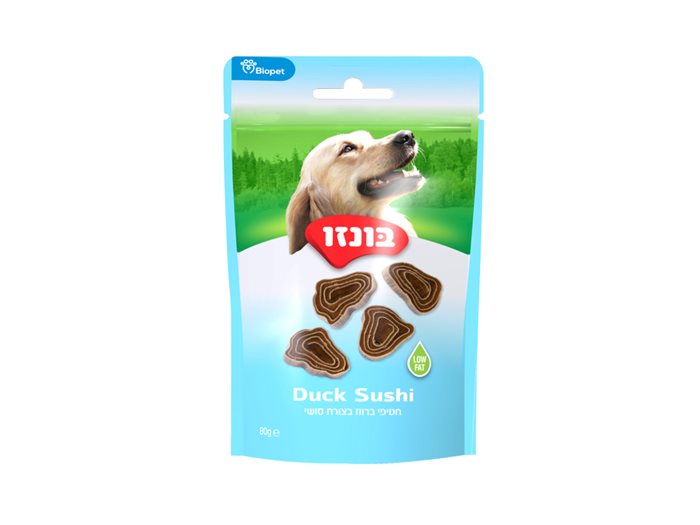 בונזו חטיף ברווז בצורת סושי 8ג