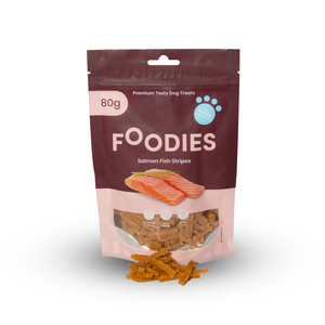 חטיף פודיס רצועות סלמון 80 גר