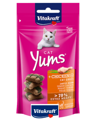 ויטה קראפט חטיפי קט יאמס עוף לחתול 40 ג Vita Kraft ויטה קראפט חטיפי קט יאמס עוף לחתול 40 ג Vita Kraft